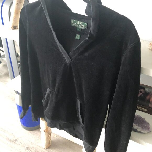 Brand new Ralph Lauren velvet black  medium sweater - Picture 4 of 5